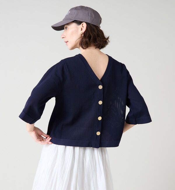 Liesse「メッシュ編みニットトップス」|ニット・セーター|