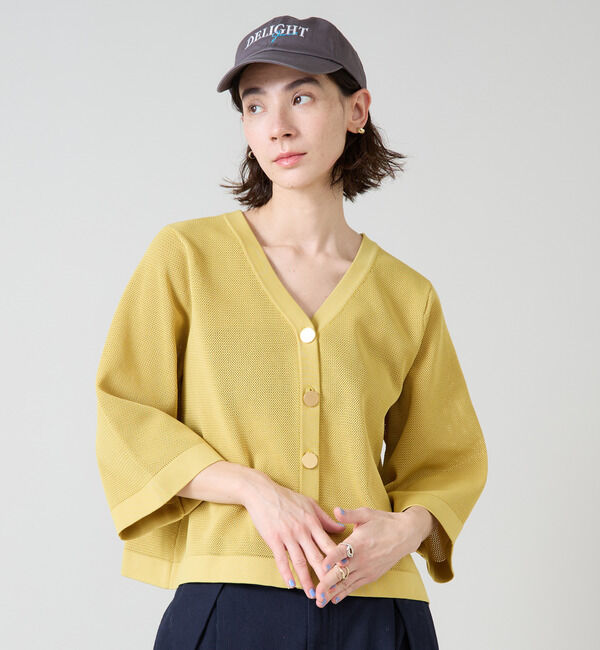 Liesse「メッシュ編みニットトップス」|ニット・セーター|