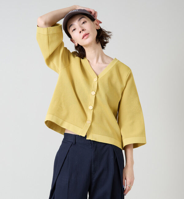 Liesse「メッシュ編みニットトップス」|ニット・セーター|