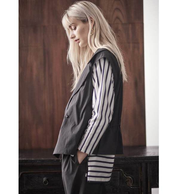  「予約受付2/28（月）まで！！【STELLA CIFFON】撥水素材ウエスト調整可能ジレ」|ベスト・ジレ|