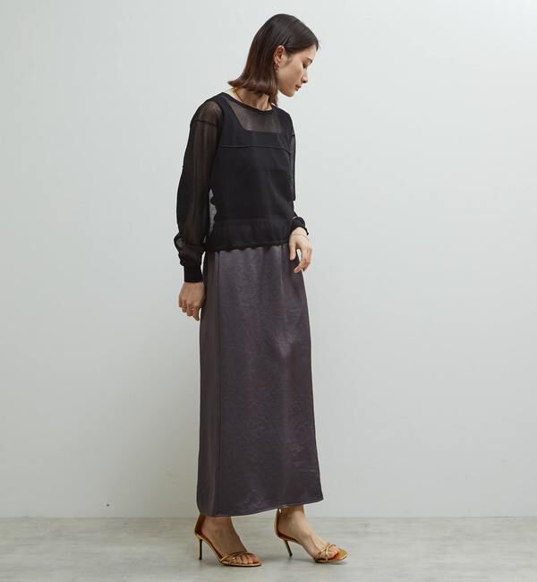 Soffitto「シアーニットオーバーサイズプルオーバー」|ニット・セーター|