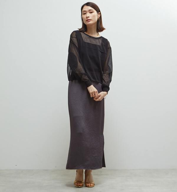 Soffitto「シアーニットオーバーサイズプルオーバー」|ニット・セーター|