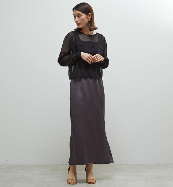 Soffitto「シアーニットオーバーサイズプルオーバー」|ニット・セーター|