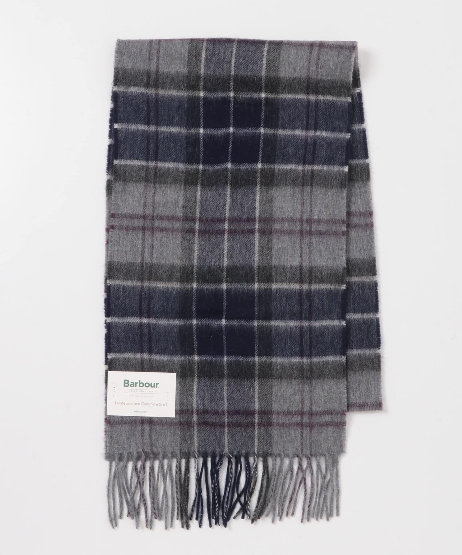 URBAN RESEARCH DOORS「Barbour　WOOLCASHMERE TARTAN SCARF」|マフラー|ブラック系その他