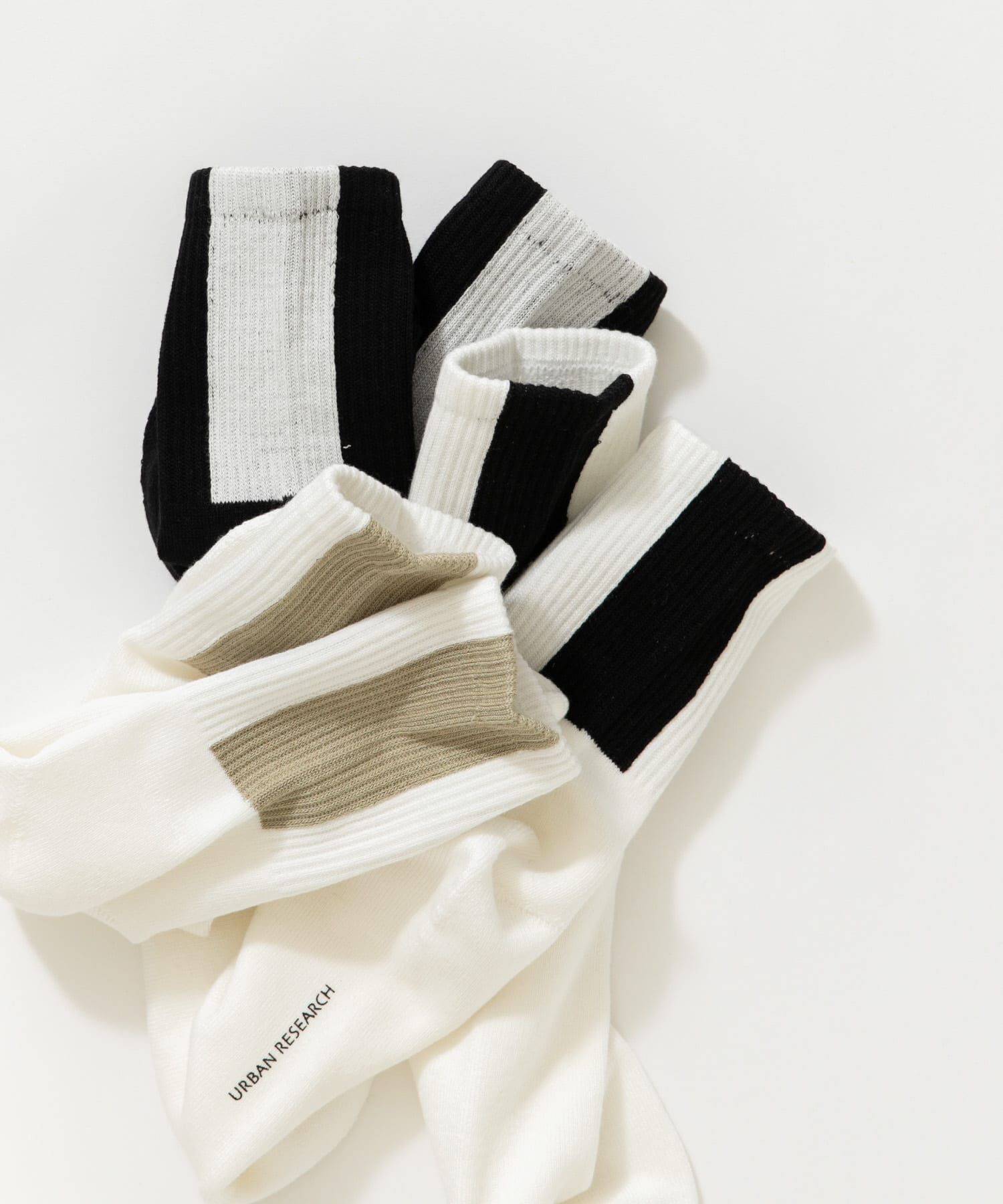 URBAN RESEARCH「『UR TECH』バックラインソックス」|ソックス|