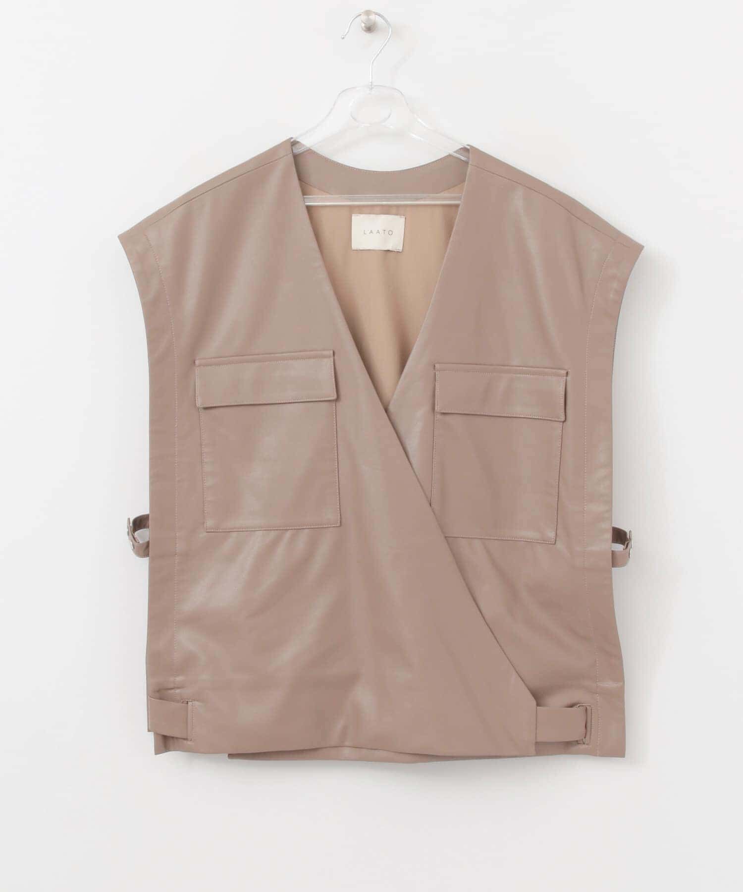 LAATO「NINJYA VEST」|ベスト・ジレ|ブラウン