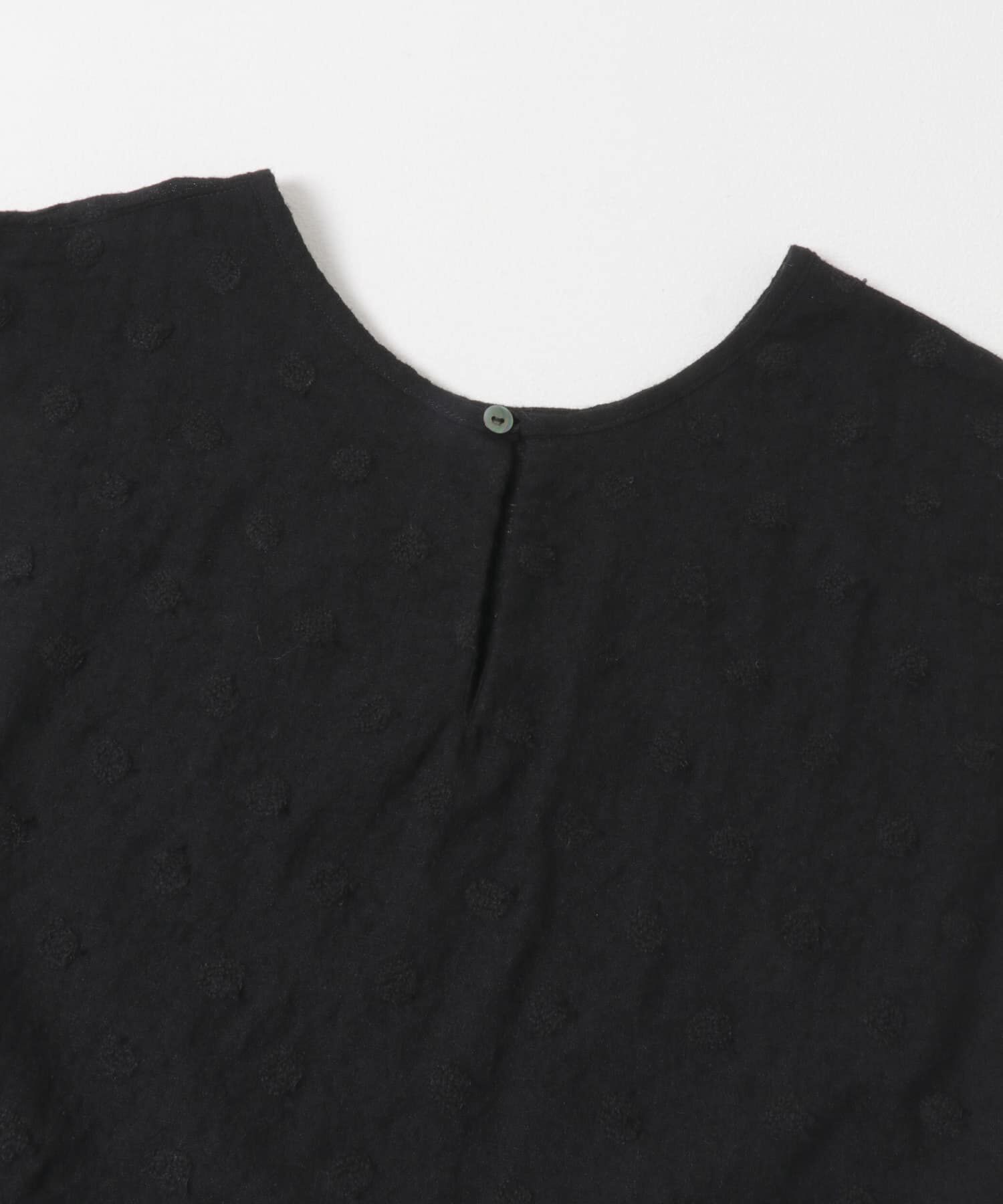 かぐれ「ドット刺繍ウールガーゼビブ」|ベスト・ジレ|