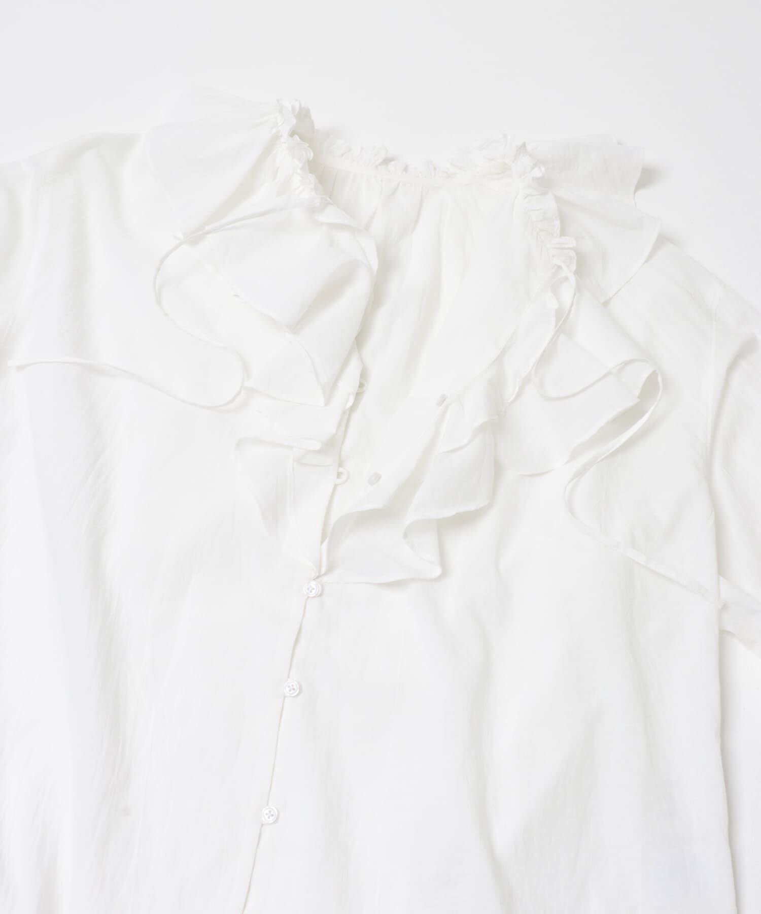 URBAN RESEARCH「『別注』crinkle crinkle crinkle&times;URBAN RESEARCH　cotton ruffle blouse」|シャツ・ブラウス|