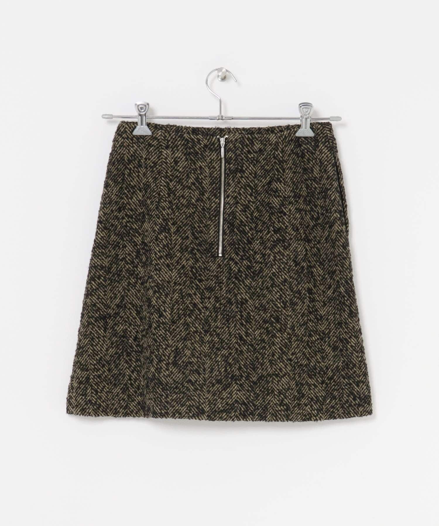 URBAN RESEARCH ROSSO「ウール混ループツイードミニスカート」|スカート|