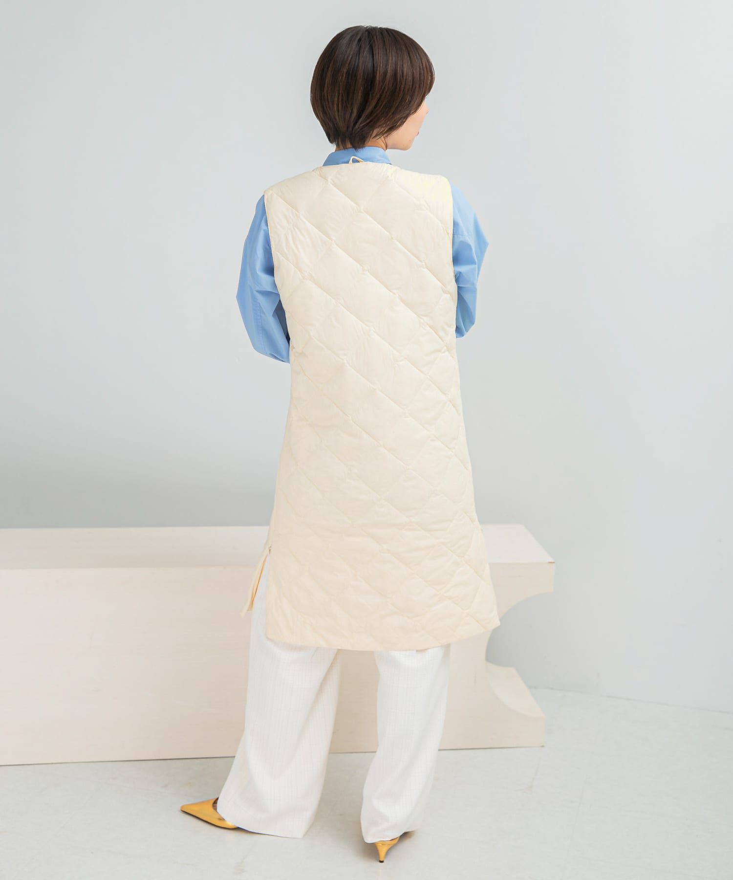 URBAN RESEARCH ROSSO「TAION　VNECK LONG DOWN GILET」|ダウンベスト・ベスト|