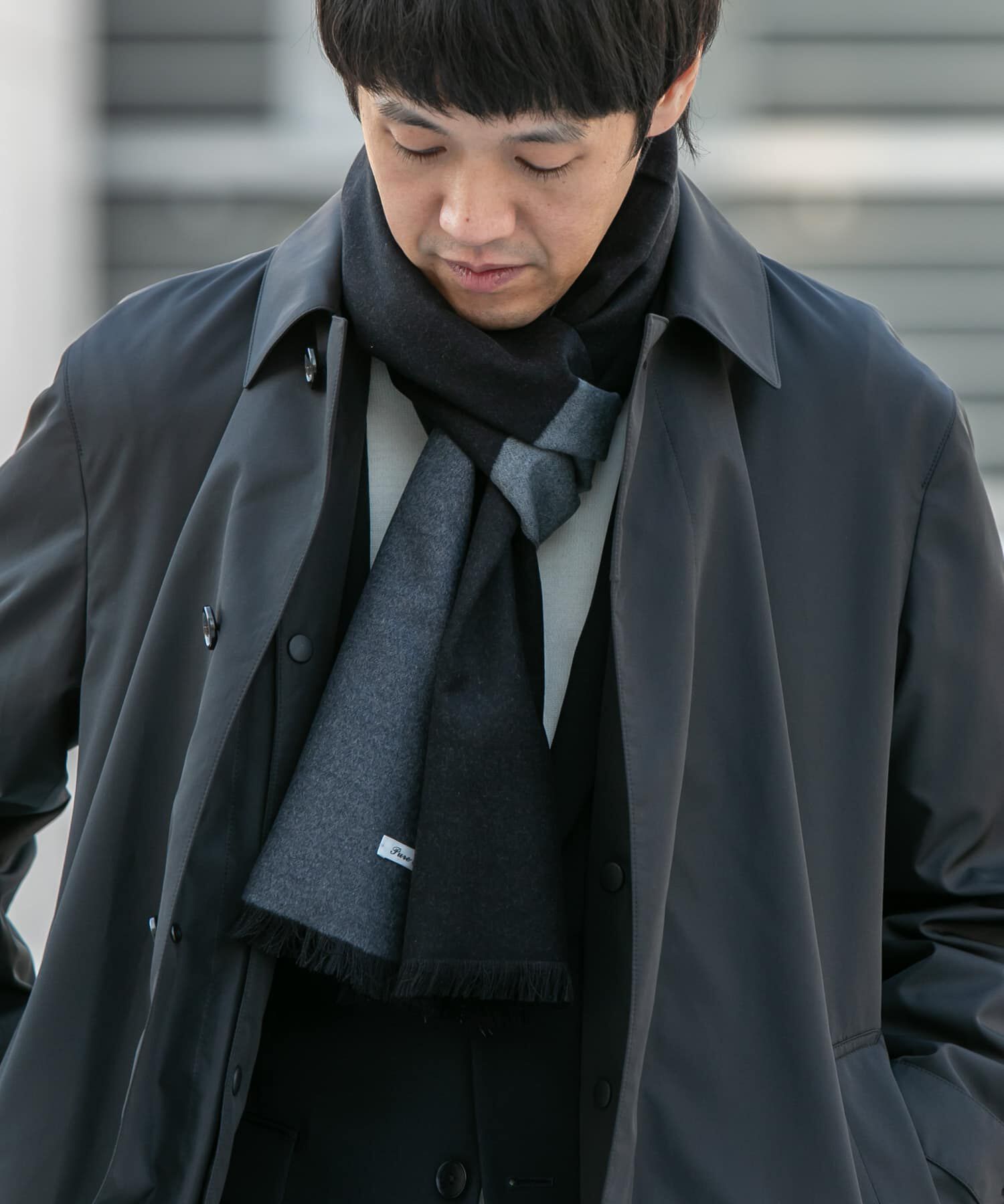 URBAN RESEARCH DOORS「LIFE STYLE TAILOR　シルクリバーシブルマフラー」|マフラー|