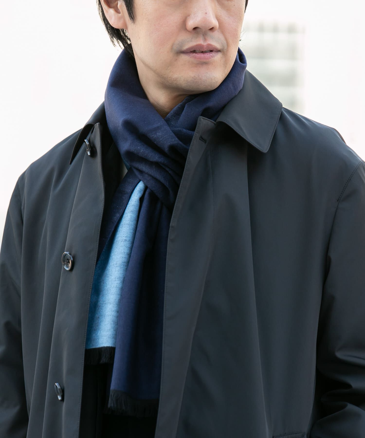 URBAN RESEARCH DOORS「LIFE STYLE TAILOR　シルクリバーシブルマフラー」|マフラー|