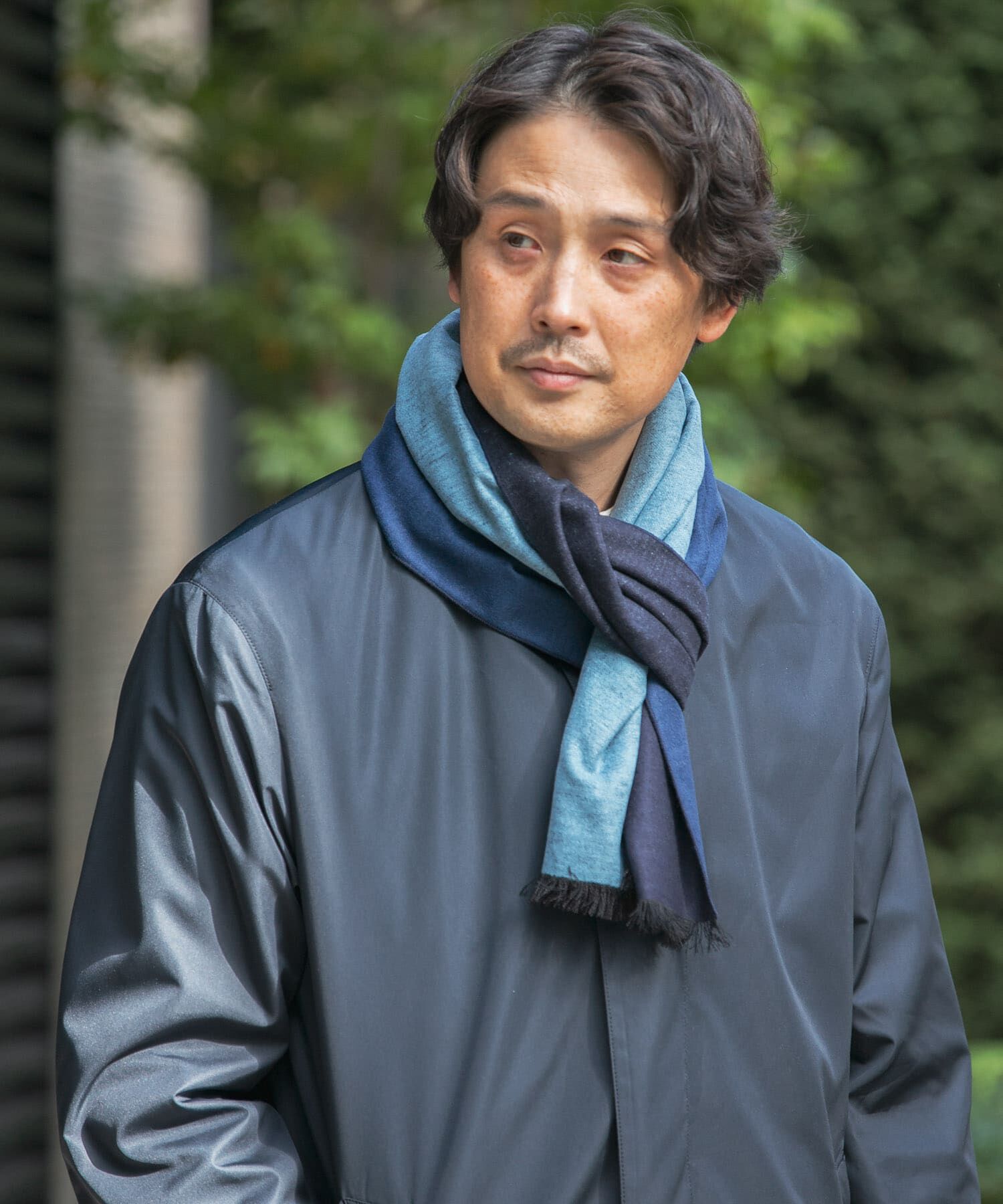 URBAN RESEARCH DOORS「LIFE STYLE TAILOR　シルクリバーシブルマフラー」|マフラー|