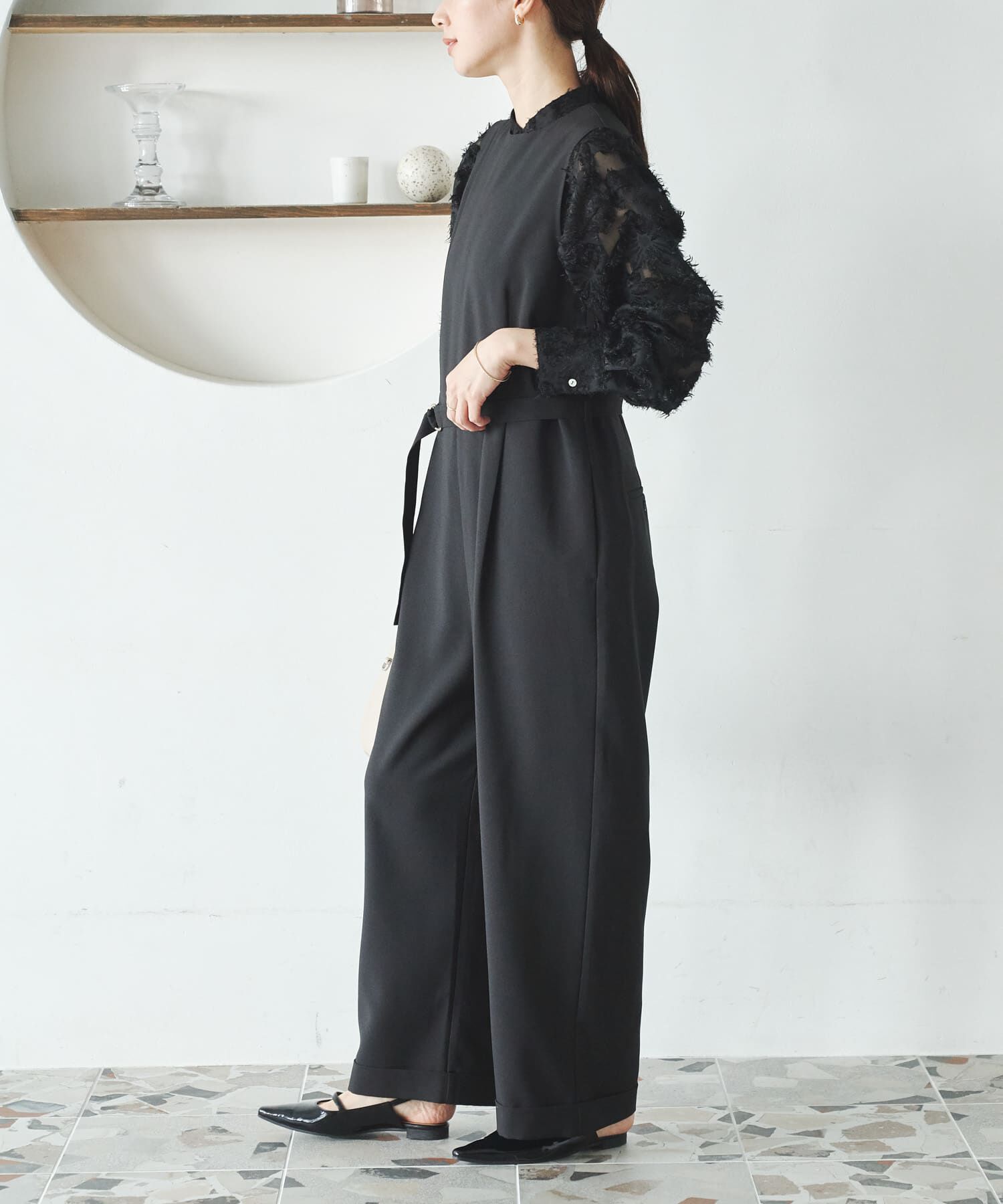 URBAN RESEARCH「『2サイズ展開』ベルト付きオールインワン」|オールインワン|