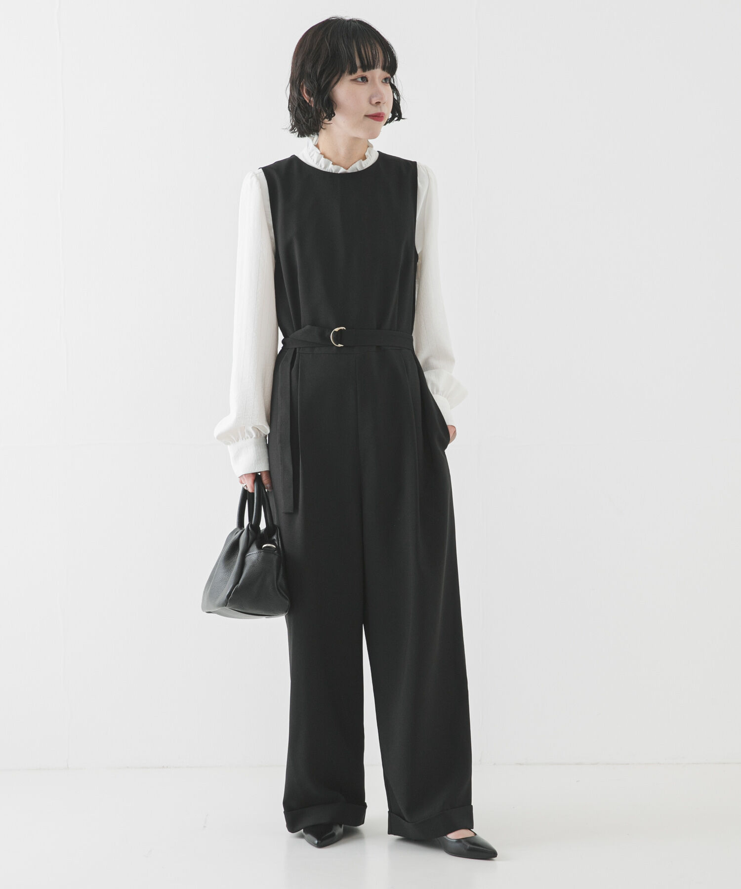 URBAN RESEARCH「『2サイズ展開』ベルト付きオールインワン」|オールインワン|