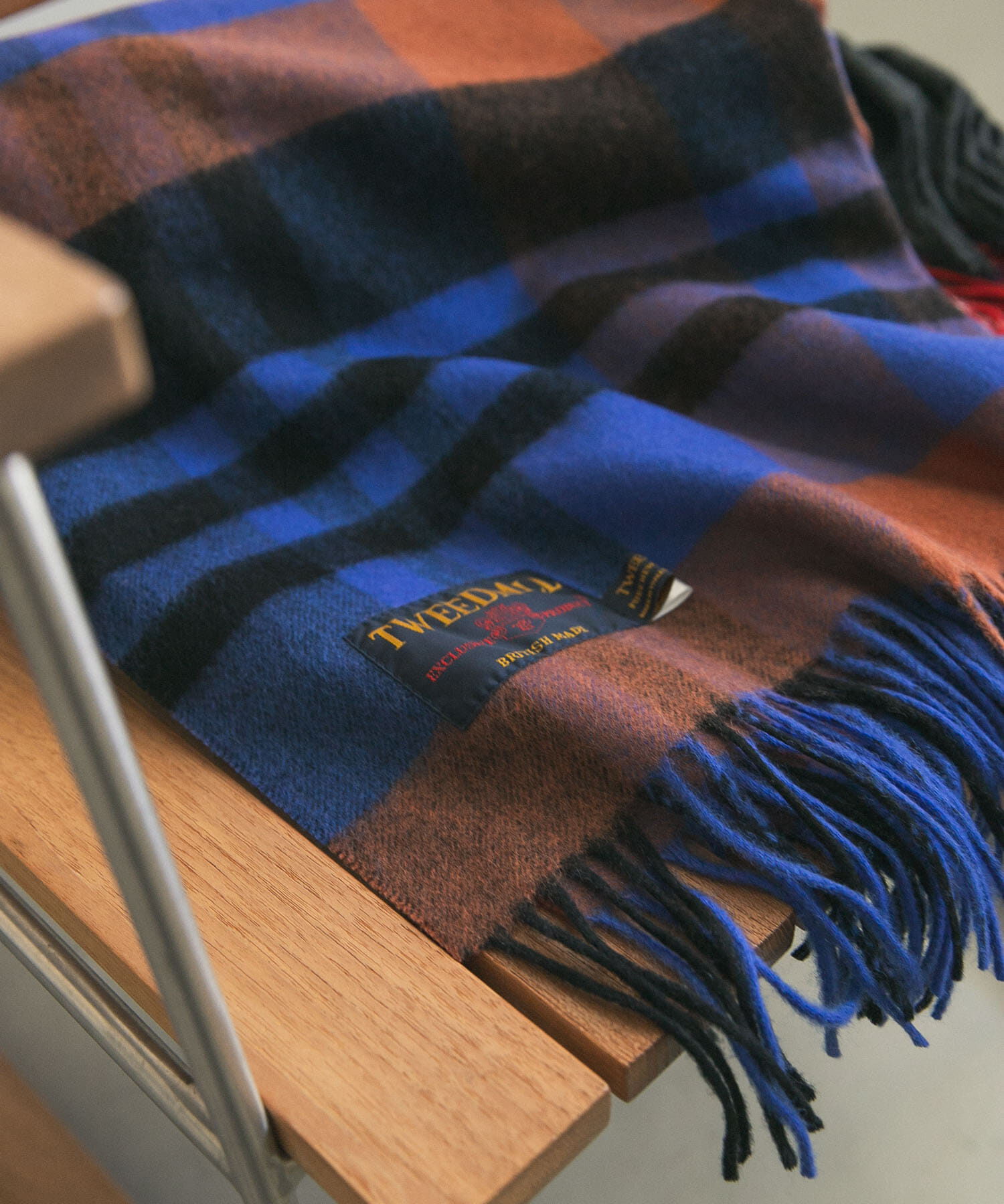 URBAN RESEARCH DOORS「『一部別注カラー』TWEED MILL　Lambswool Stole」|マフラー|ブルー系その他