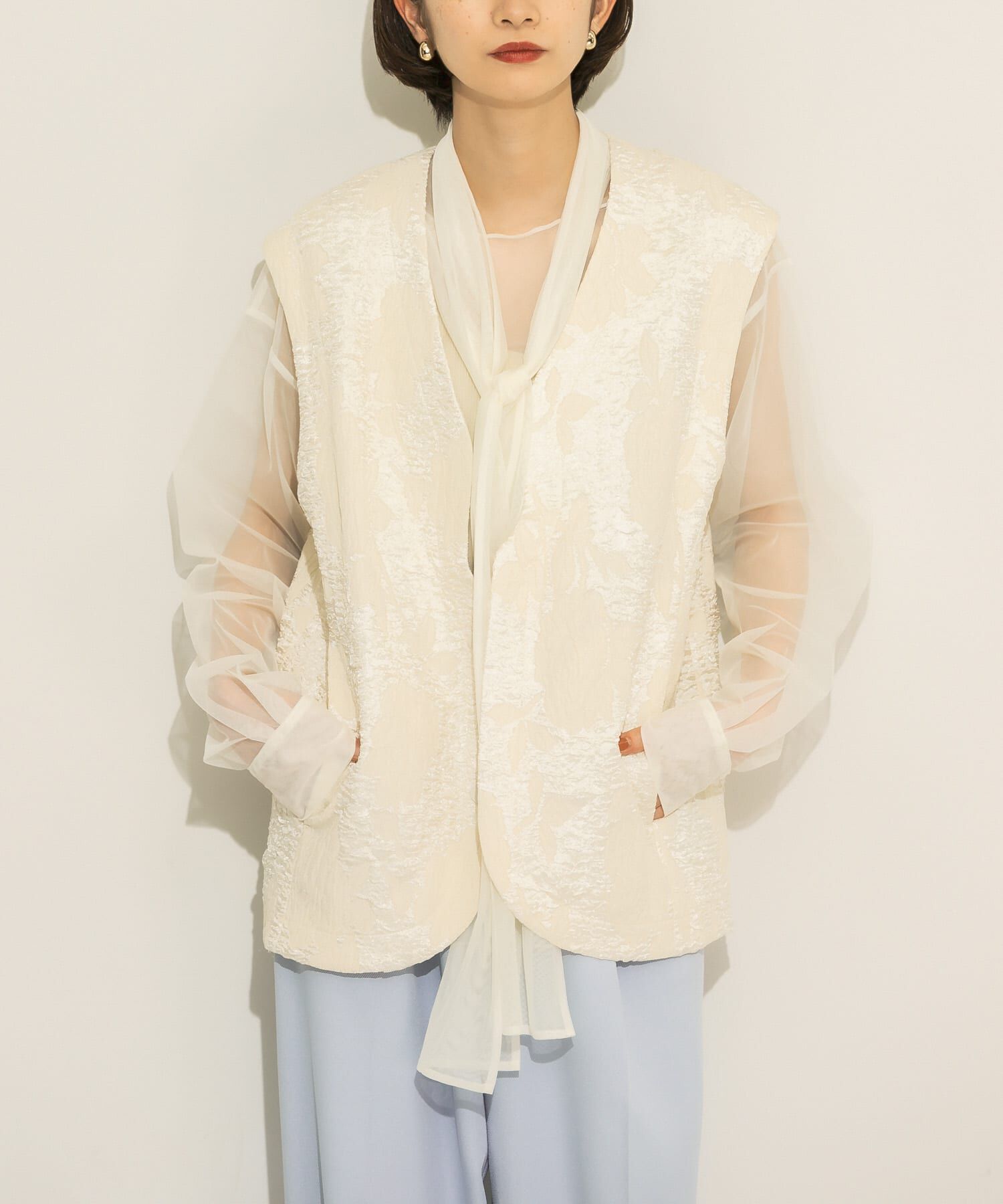  「BIGジャガードベスト」|ベスト・ジレ|