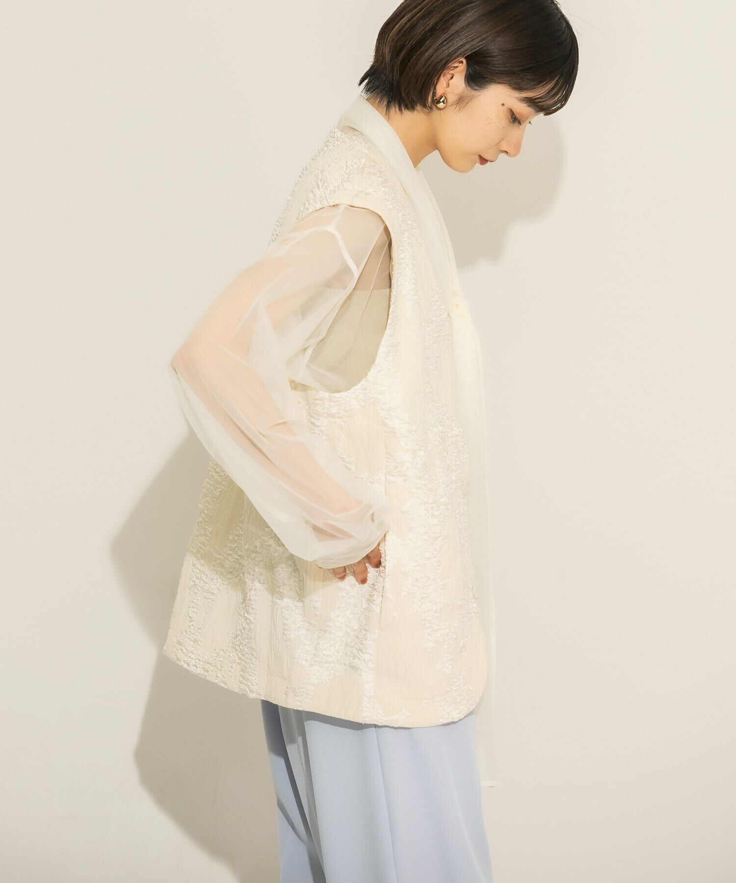  「BIGジャガードベスト」|ベスト・ジレ|