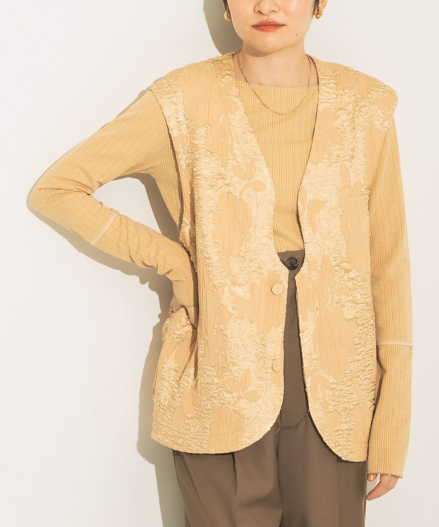  「BIGジャガードベスト」|ベスト・ジレ|