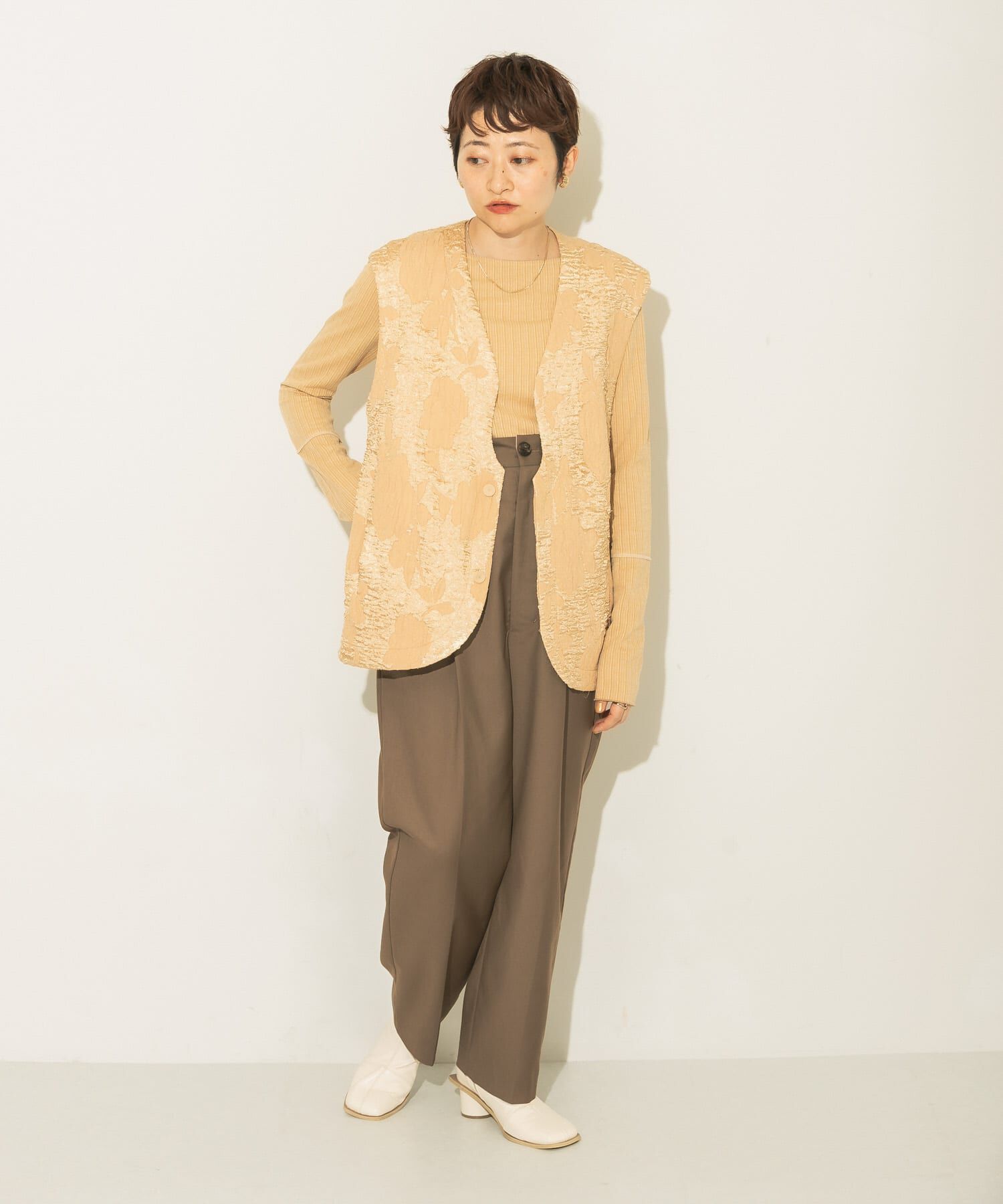  「BIGジャガードベスト」|ベスト・ジレ|