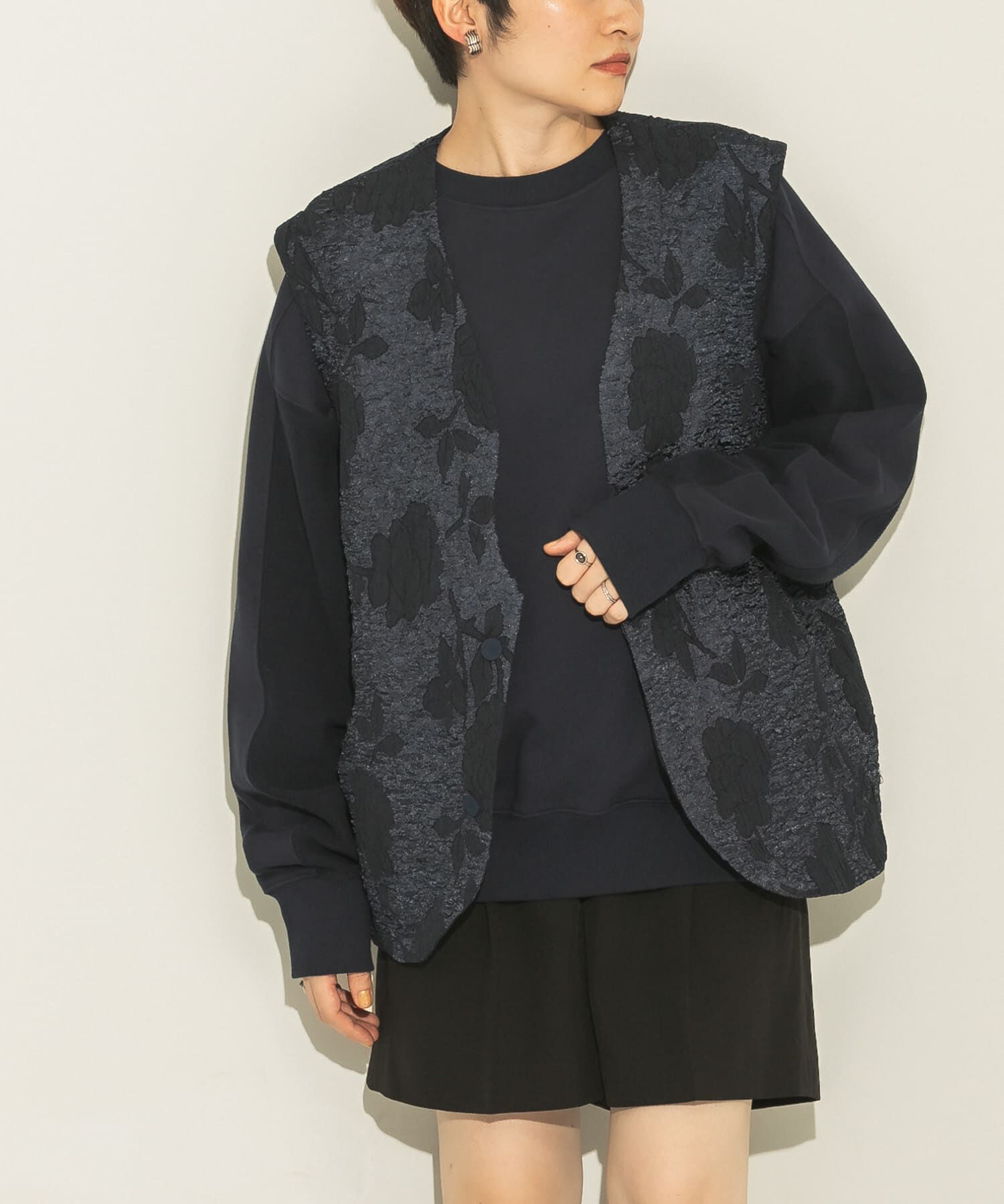  「BIGジャガードベスト」|ベスト・ジレ|