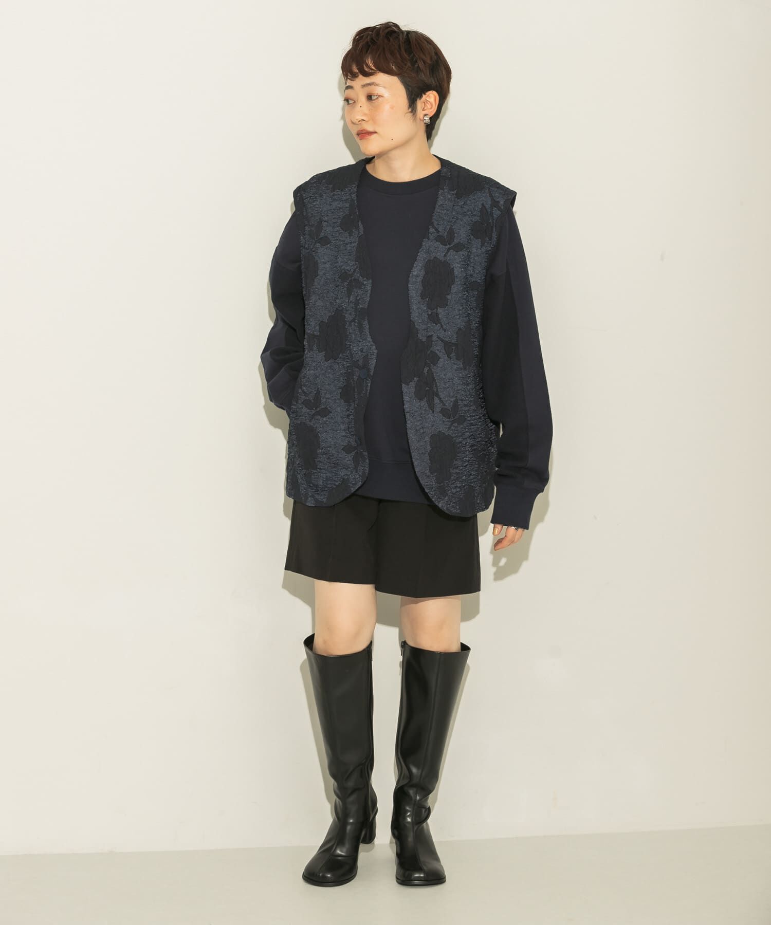  「BIGジャガードベスト」|ベスト・ジレ|