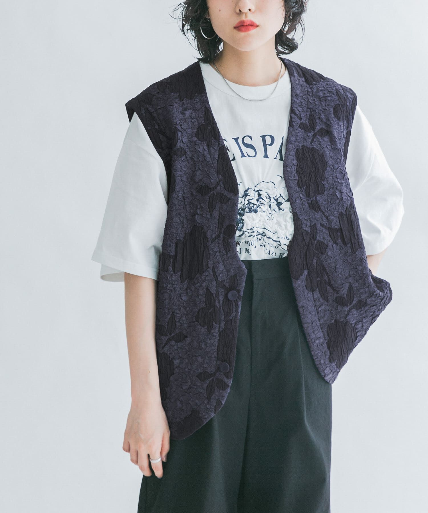  「BIGジャガードベスト」|ベスト・ジレ|