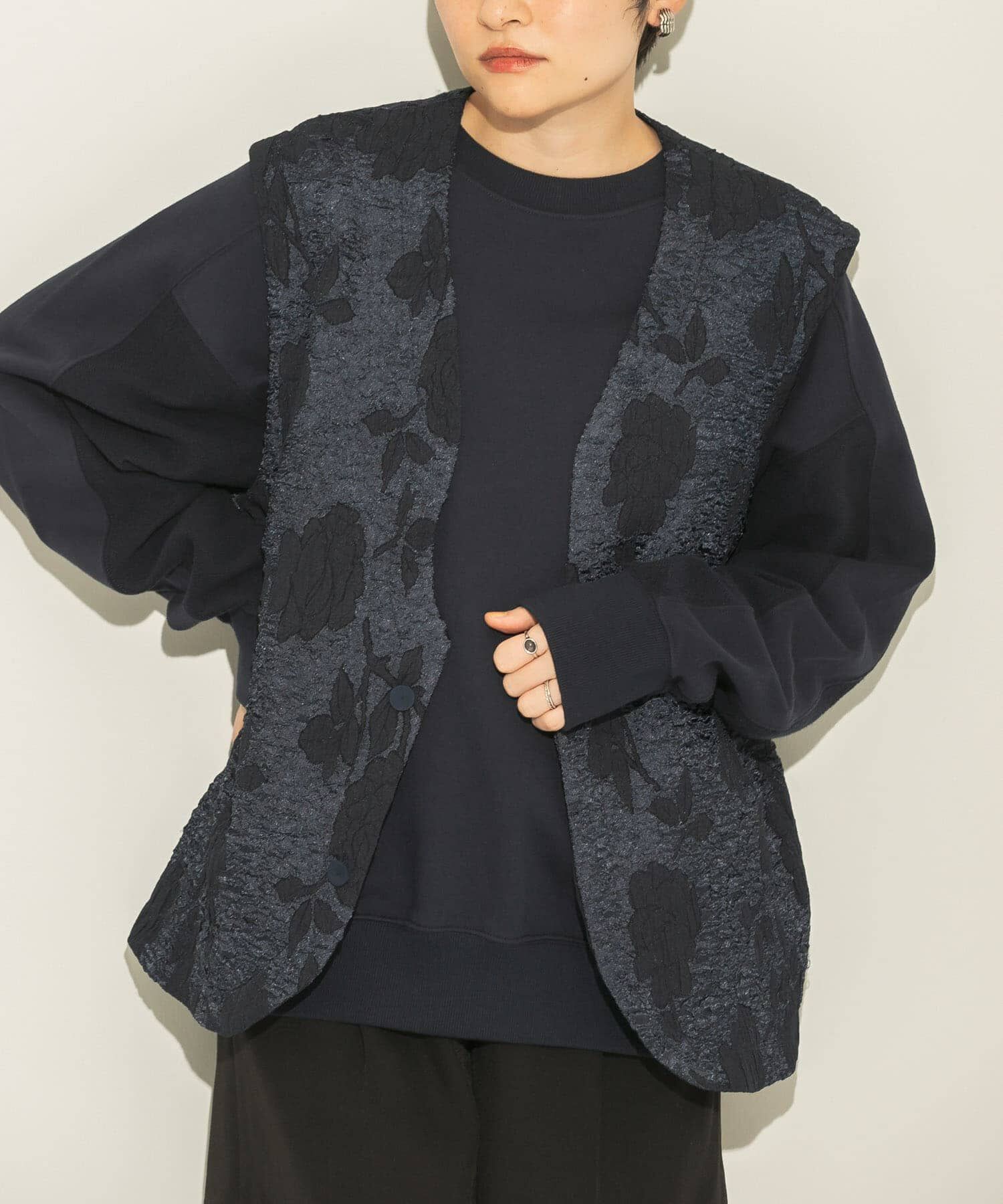  「BIGジャガードベスト」|ベスト・ジレ|