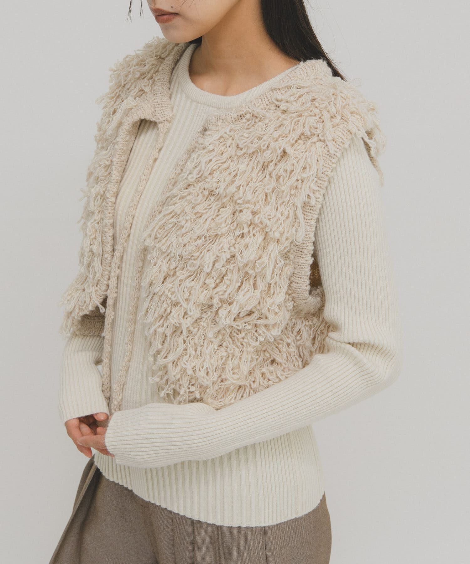  「ループニットベスト」|ベスト・ジレ|