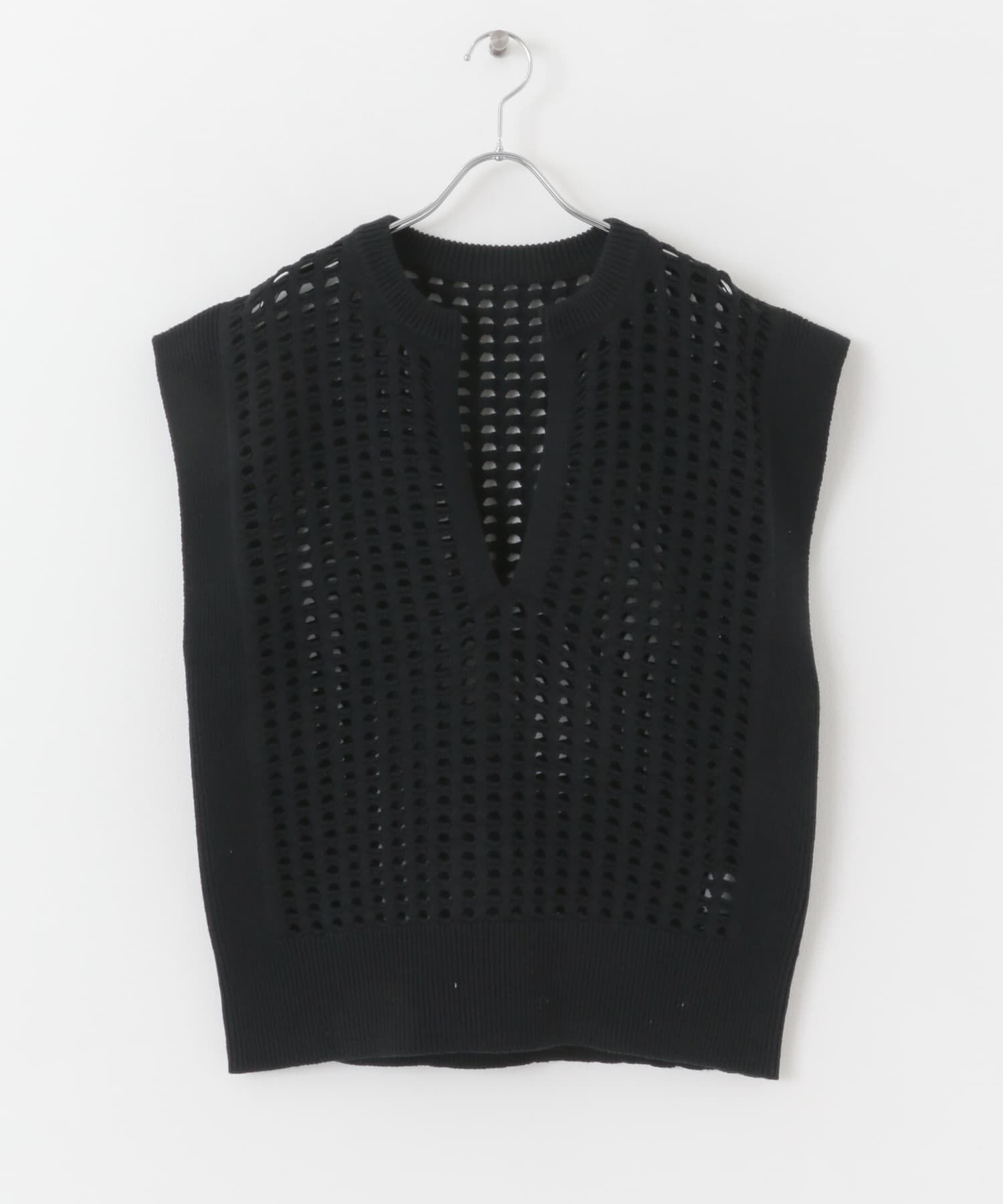 SENSE OF PLACE by URBAN RESEARCH「ホールメッシュキーネックニットベスト」|ベスト・ジレ|