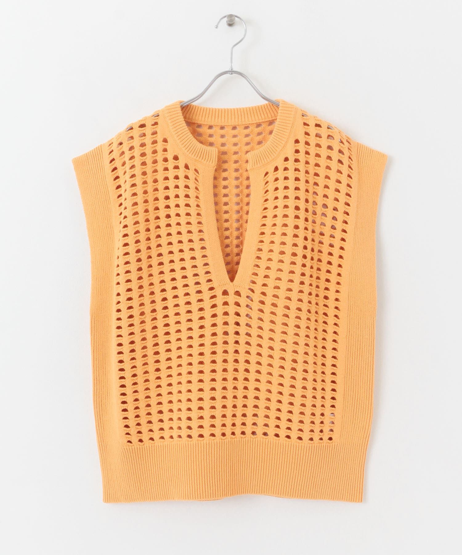 SENSE OF PLACE by URBAN RESEARCH「ホールメッシュキーネックニットベスト」|ベスト・ジレ|