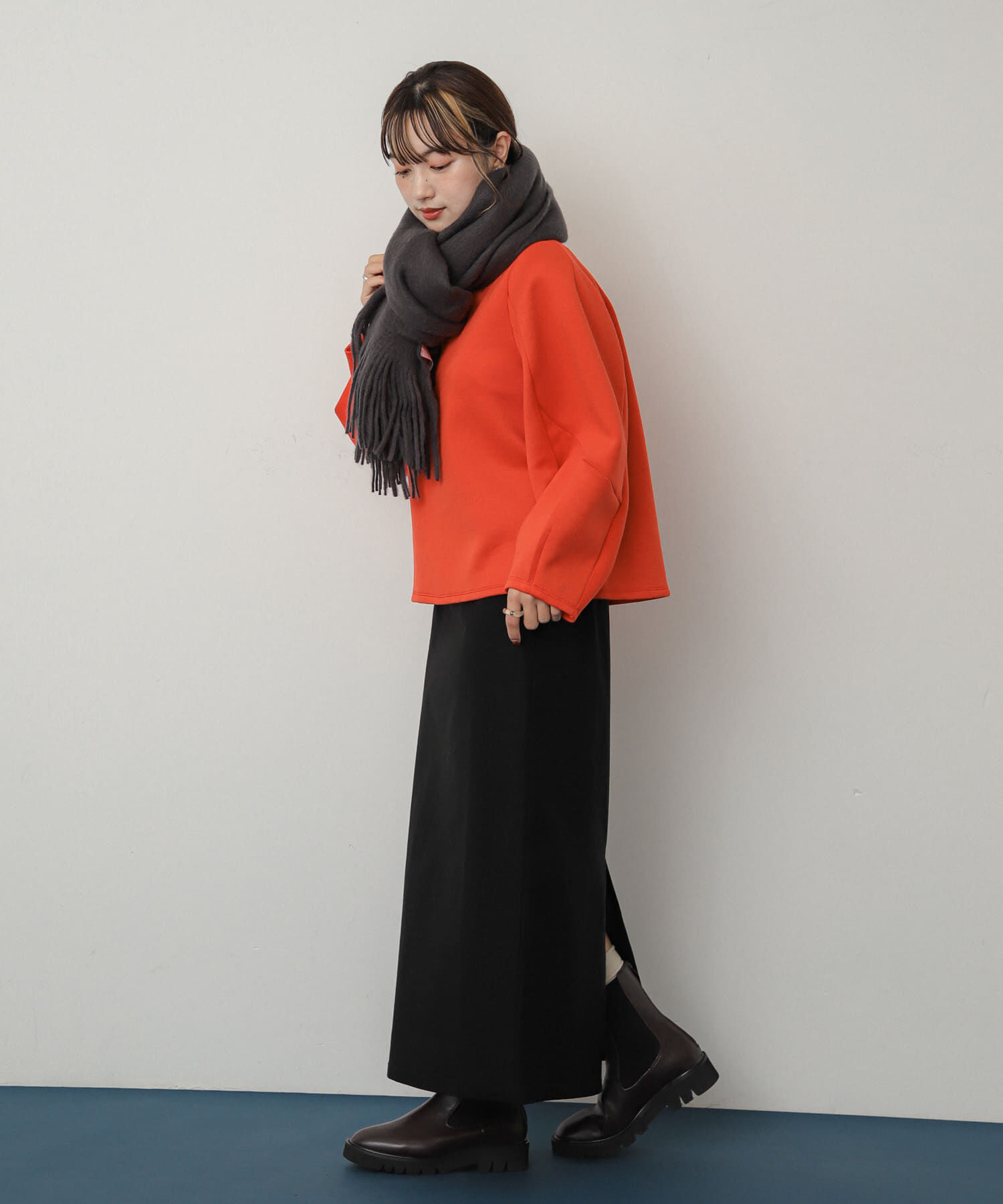 SENSE OF PLACE by URBAN RESEARCH「ニットフリンジストール」|ストール|