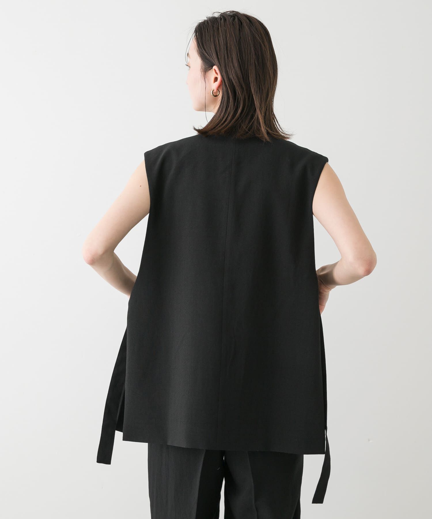 SENSE OF PLACE by URBAN RESEARCH「『UR TECH DRYLUXE』リネンライクサイドベルトジレ」|ベスト・ジレ|