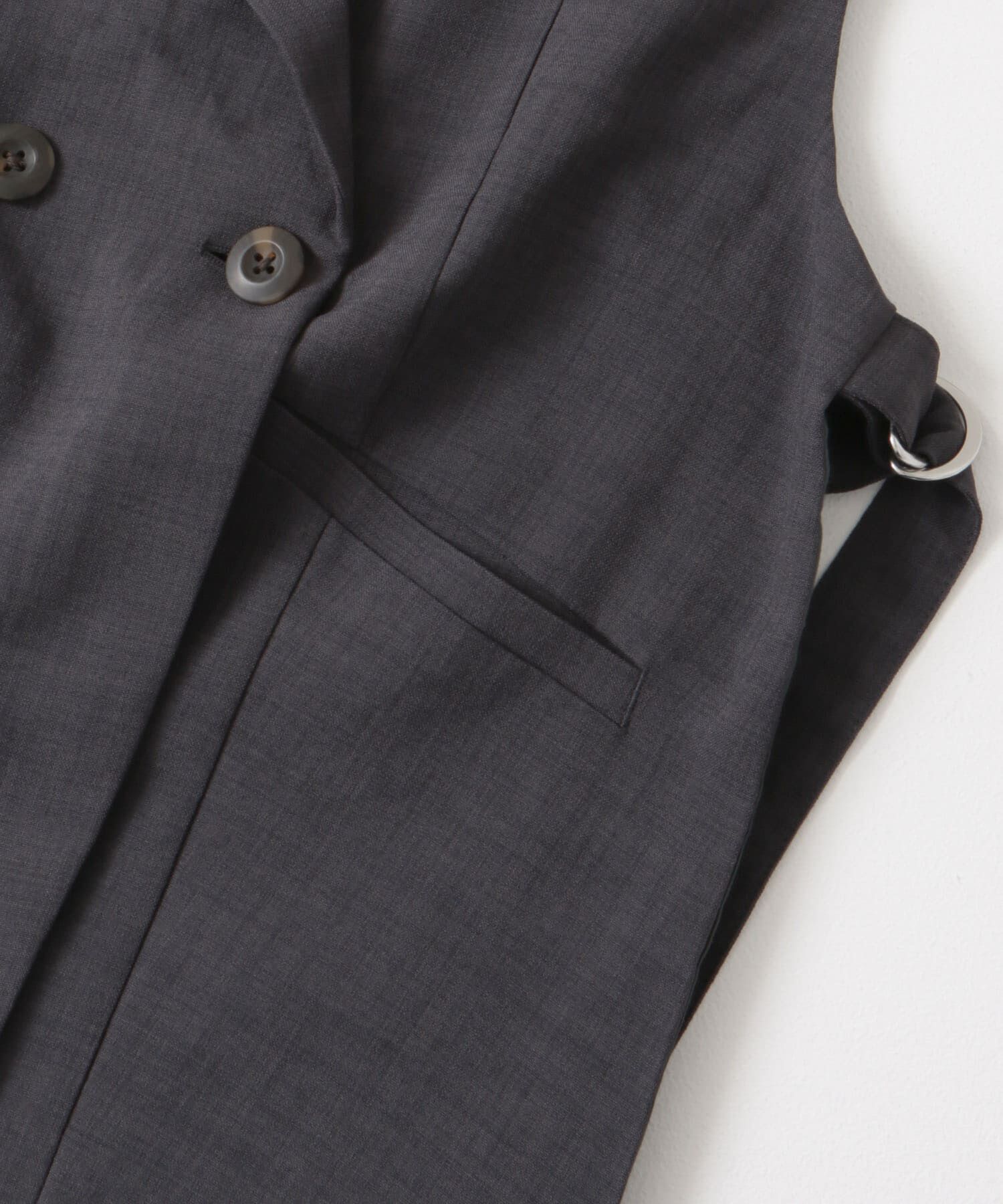 SENSE OF PLACE by URBAN RESEARCH「『UR TECH DRYLUXE』リネンライクサイドベルトジレ」|ベスト・ジレ|