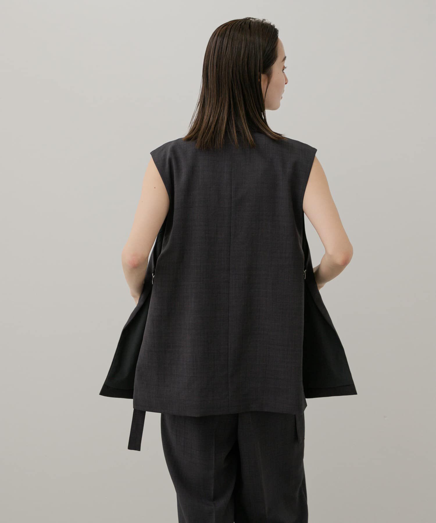 SENSE OF PLACE by URBAN RESEARCH「『UR TECH DRYLUXE』リネンライクサイドベルトジレ」|ベスト・ジレ|