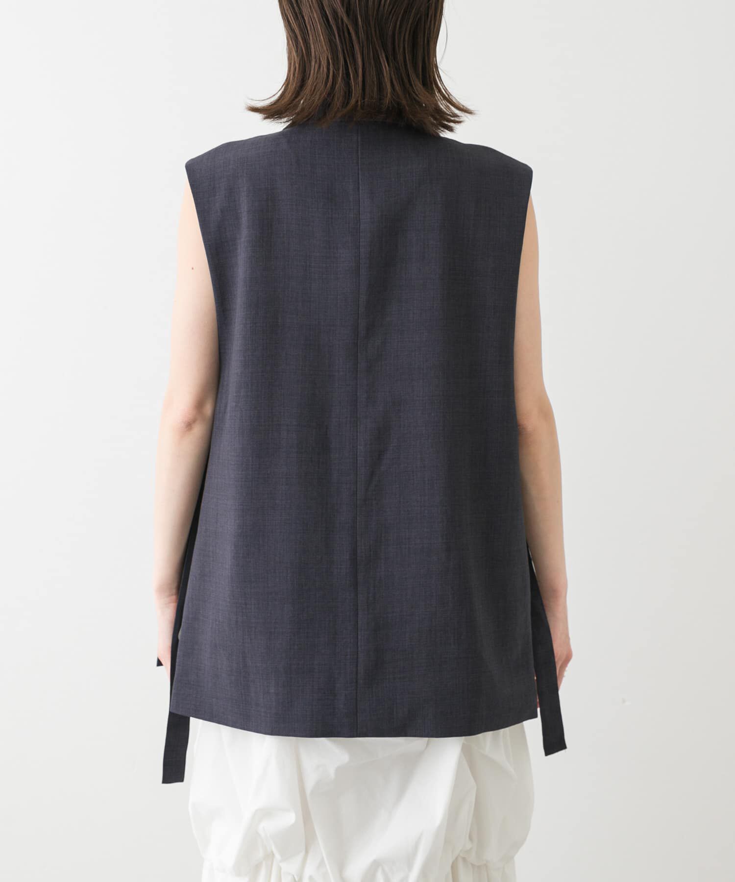 SENSE OF PLACE by URBAN RESEARCH「『UR TECH DRYLUXE』リネンライクサイドベルトジレ」|ベスト・ジレ|