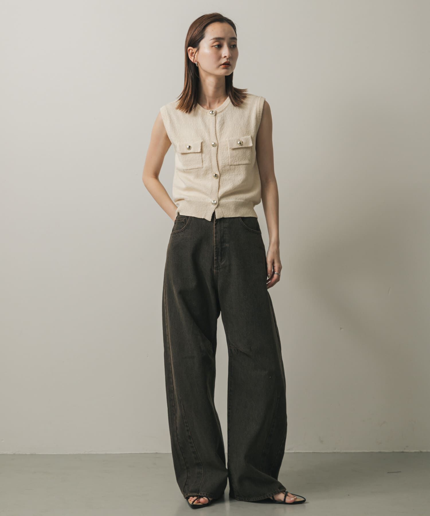 SENSE OF PLACE by URBAN RESEARCH「メタルボタンポケットベスト」|ベスト・ジレ|