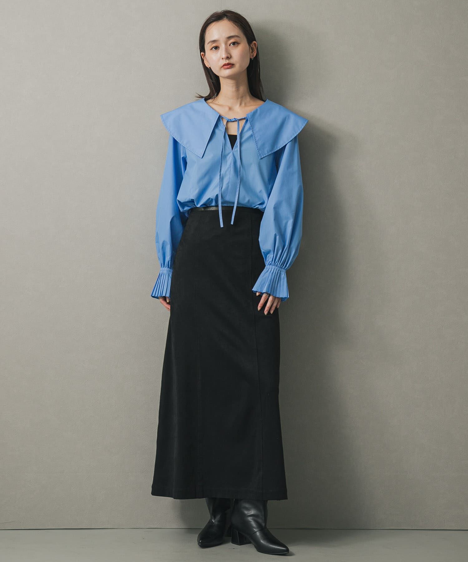 SENSE OF PLACE by URBAN RESEARCH「ビッグカラーカフスプリーツブラウス」|シャツ・ブラウス|