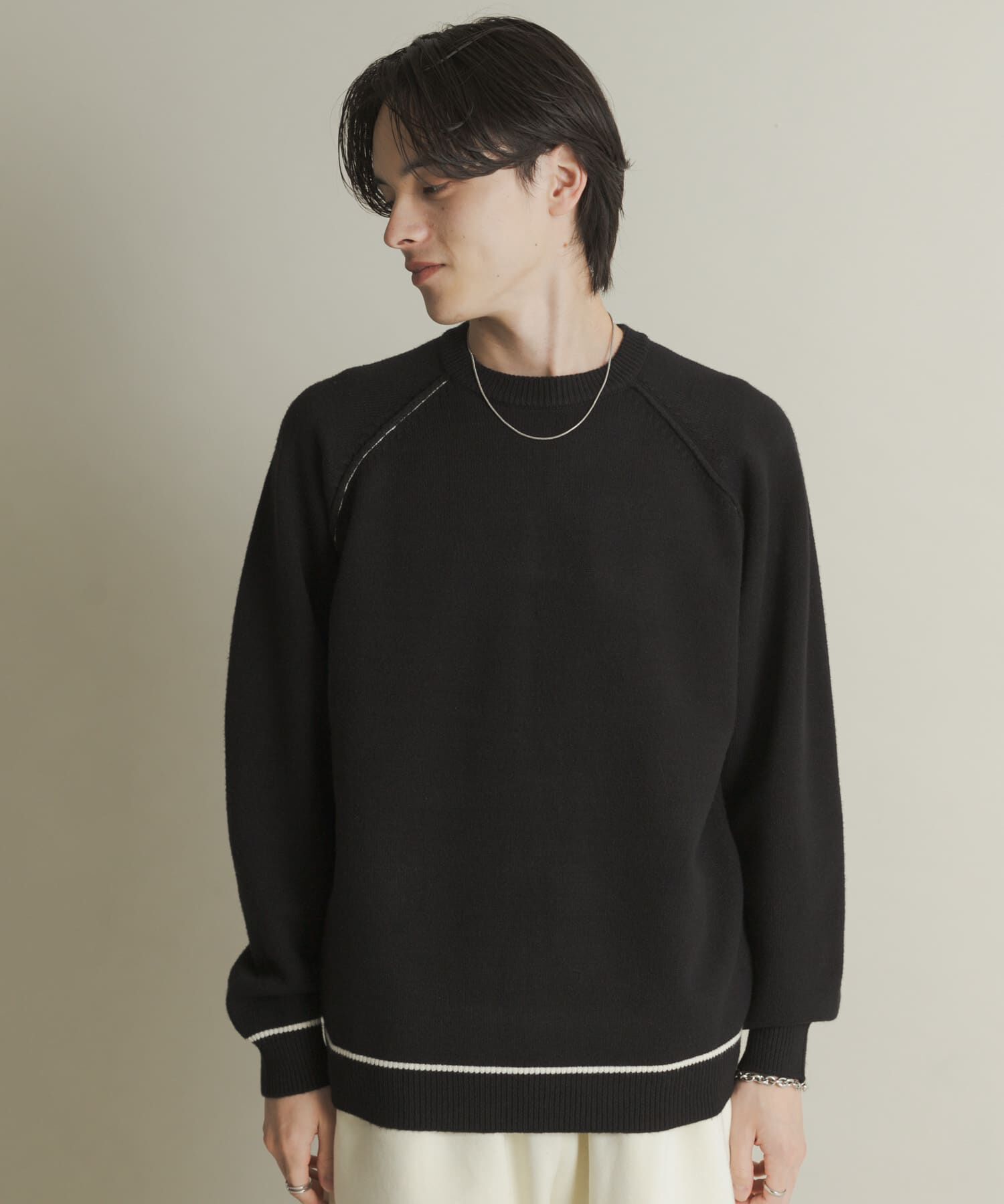 SENSE OF PLACE by URBAN RESEARCH「『一部WEB限定ｶﾗｰ』『洗濯可/毛玉防止』ｽﾄﾚｯﾁﾊｲｼｮｸﾗｲﾝﾆ」|ニット・セーター|