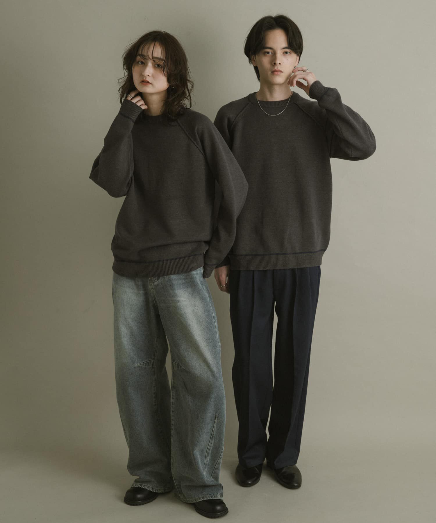 SENSE OF PLACE by URBAN RESEARCH「『一部WEB限定ｶﾗｰ』『洗濯可/毛玉防止』ｽﾄﾚｯﾁﾊｲｼｮｸﾗｲﾝﾆ」|ニット・セーター|