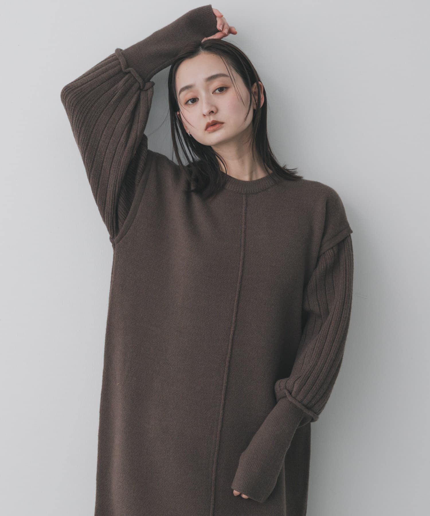 SENSE OF PLACE by URBAN RESEARCH「センターシームサムホールニットワンピース」|ワンピース|