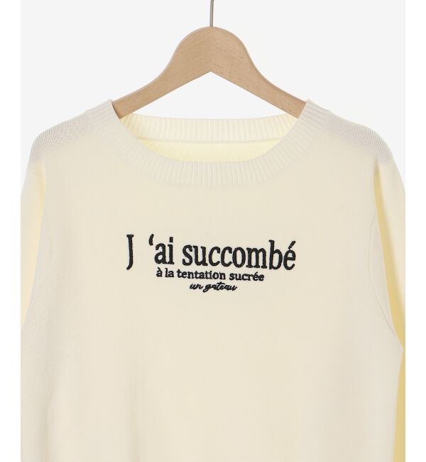  「エンブロイダリーロゴニット」|ニット・セーター|