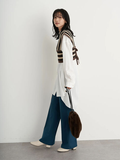 earth music&ecology「マルチストライプビスチェ」|ベスト・ジレ|