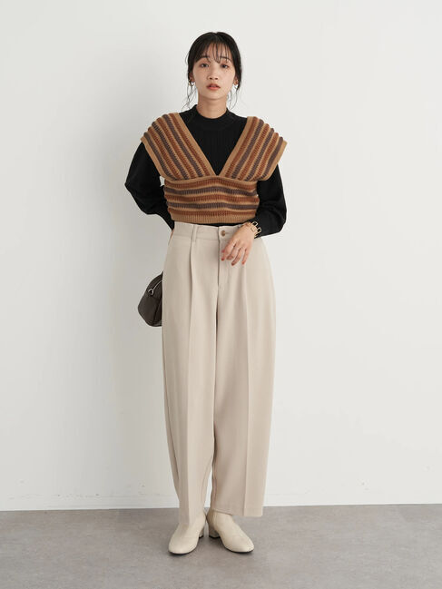 earth music&ecology「マルチストライプビスチェ」|ベスト・ジレ|