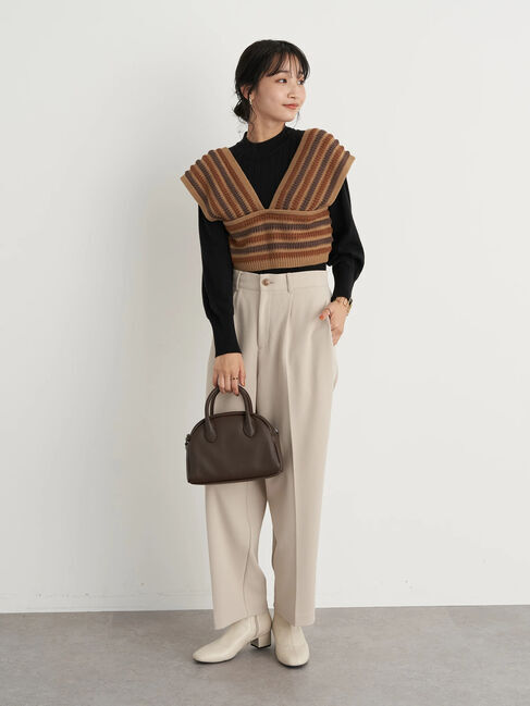 earth music&ecology「マルチストライプビスチェ」|ベスト・ジレ|