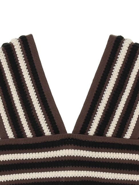 earth music&ecology「マルチストライプビスチェ」|ベスト・ジレ|