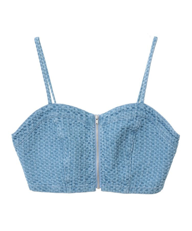 earth music&ecology「フロントジップビスチェ」|ベスト・ジレ|