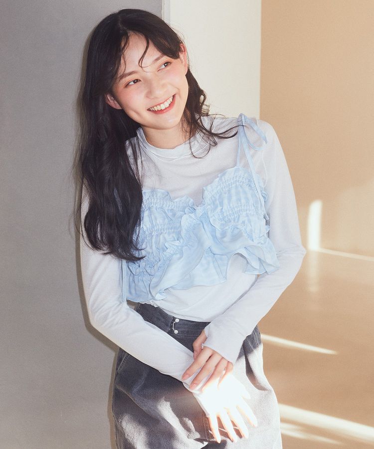 earth music&ecology「シアーラメハイネックプルオーバー」|Tシャツ・カットソー|