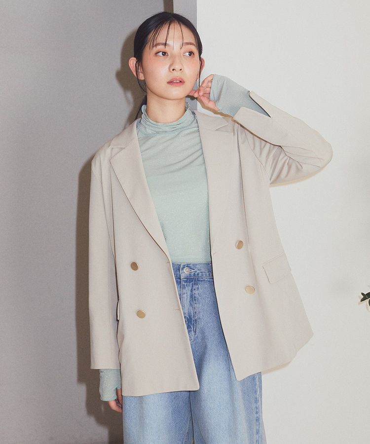 earth music&ecology「シアーラメハイネックプルオーバー」|Tシャツ・カットソー|