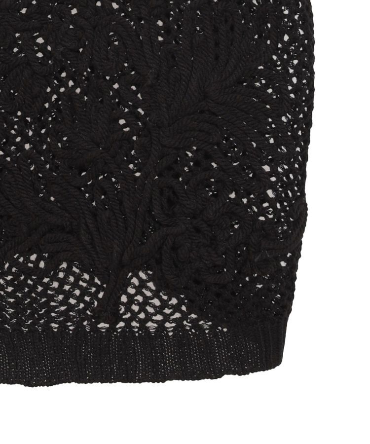 earth music&ecology「フラワー刺繍メッシュベスト」|ベスト・ジレ|